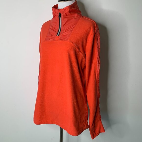 Musto Women's Orange 1/2 Zip Up Long Sleeve Pullover Fleece Size 8 - Picture 6 of 13